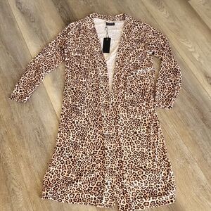 Leopard Print Women's Cardigan